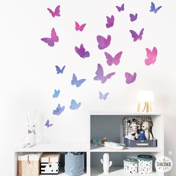 Chambre Bebe Fille Purple Flower Girl Room Butterfly Decor